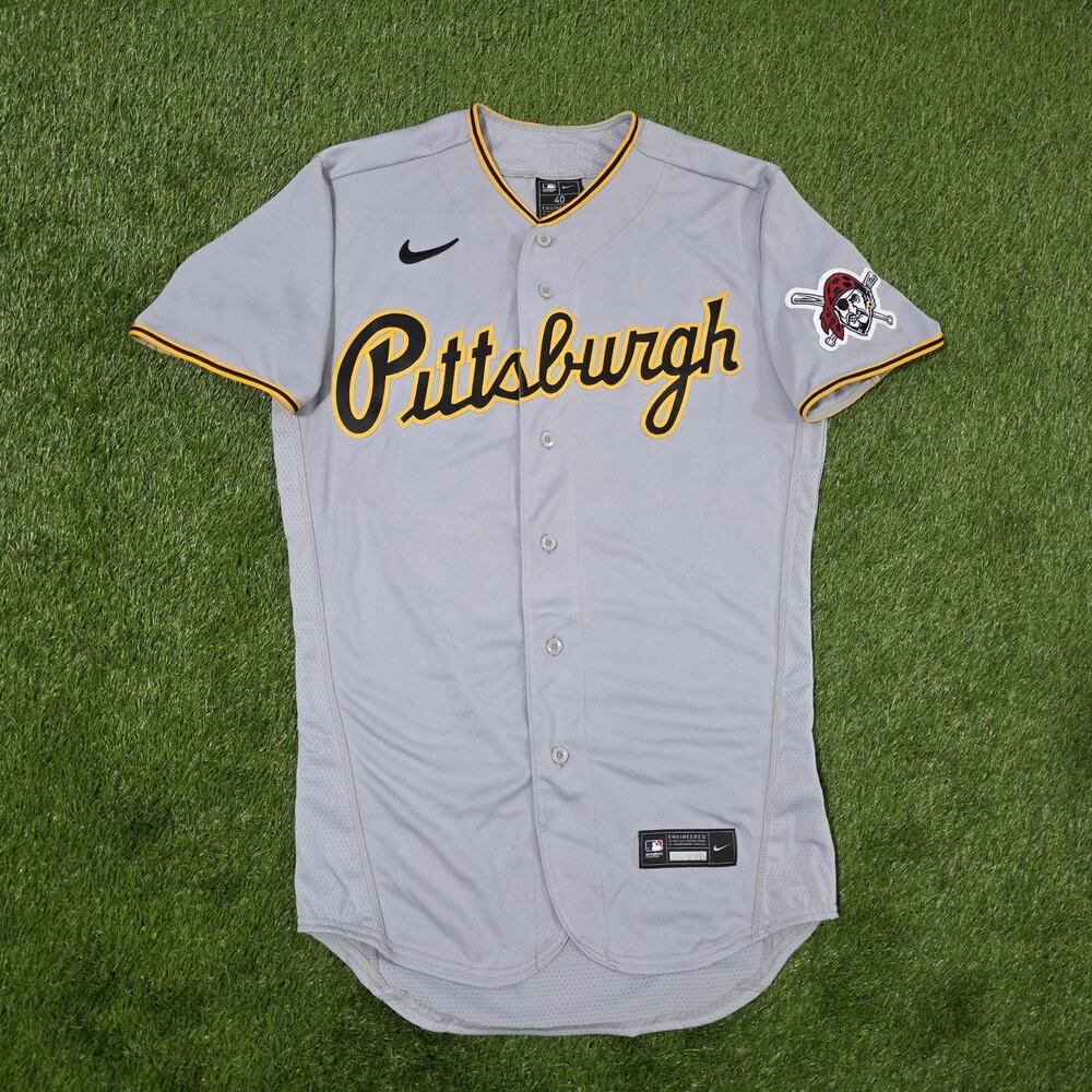 Nike Authentic Pittsburgh Pirates Gray Baseball Jersey Men's Sz 40 Medium New